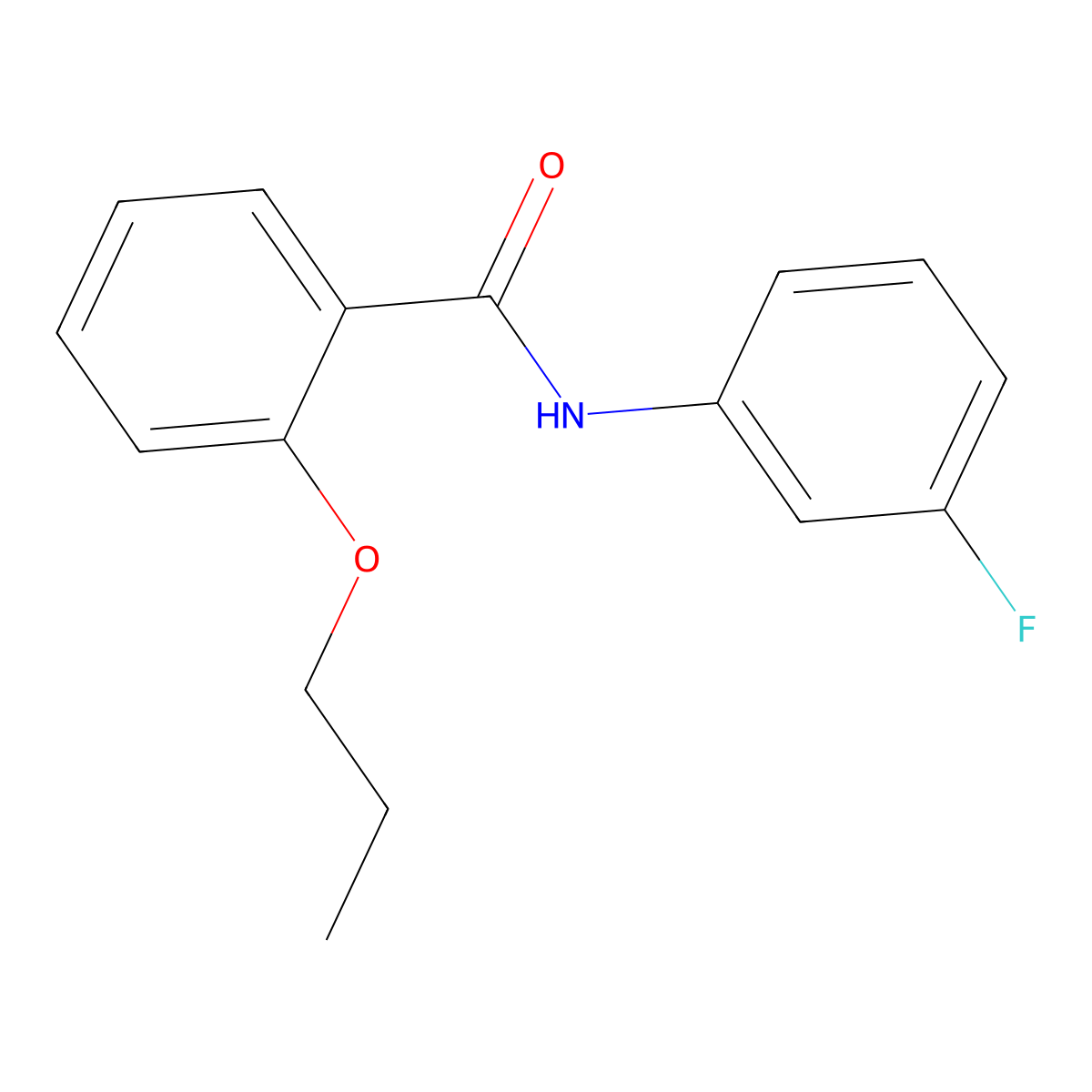 N-(3-fluorophenyl)-2-propoxybenzamide molecular structure, CAS 1354175-97-5
