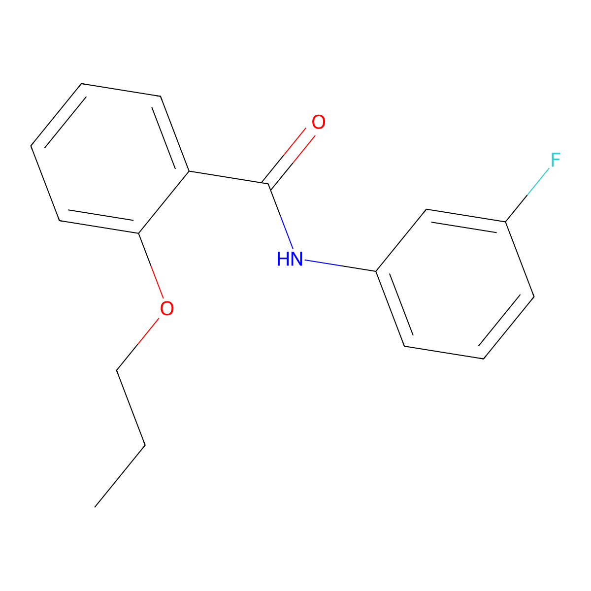 N-(3-fluorophenyl)-2-propoxybenzamide molecular structure, CAS 1354175-97-5