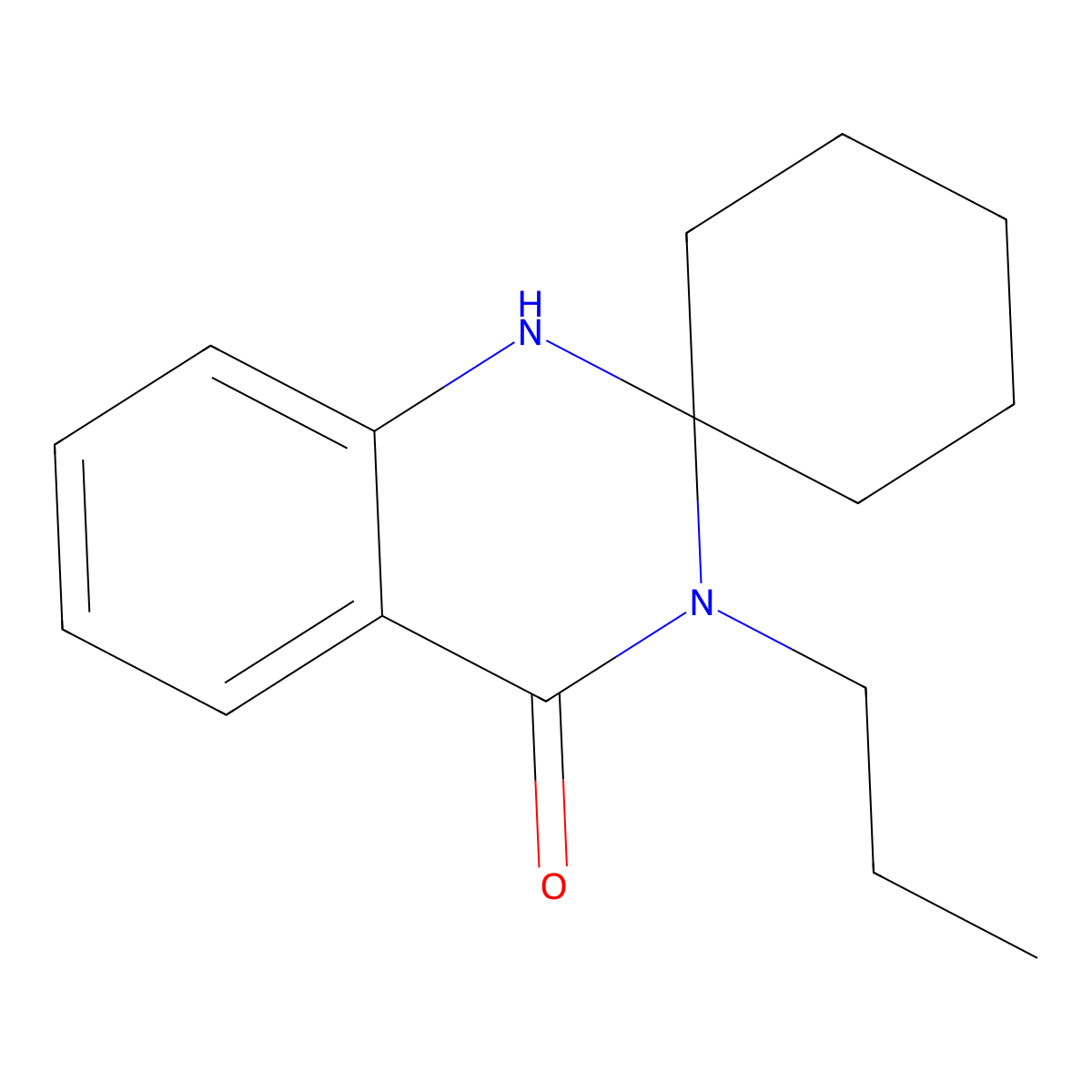 3'-propyl-1'H-spiro[cyclohexane-1,2'-quinazolin]-4'(3'H)-one molecular structure, CAS 1354185-40-2