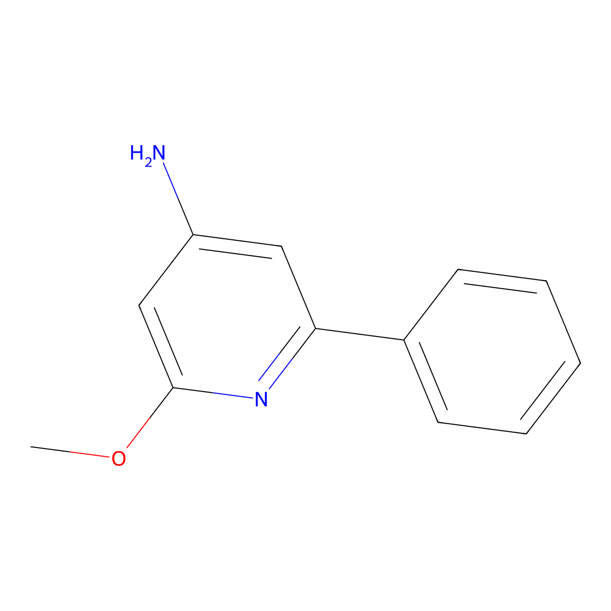 2-Methoxy-6-phenyl-4-pyridinamine molecular structure, CAS 1354221-03-6