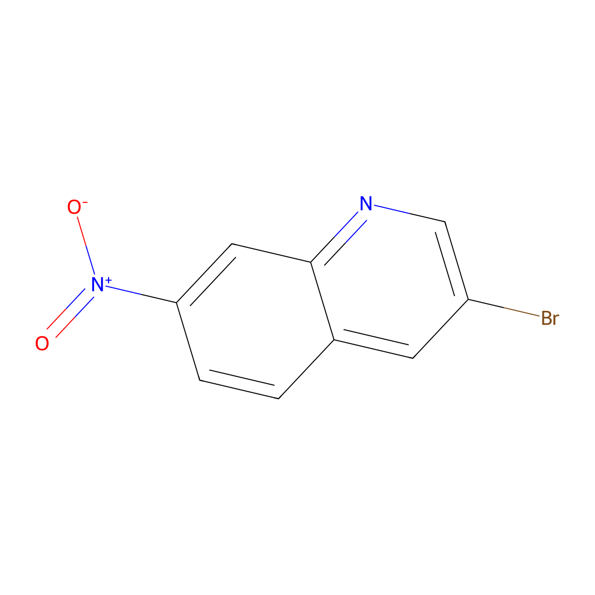 3-Bromo-7-nitroquinoline molecular structure, CAS 1354221-07-0