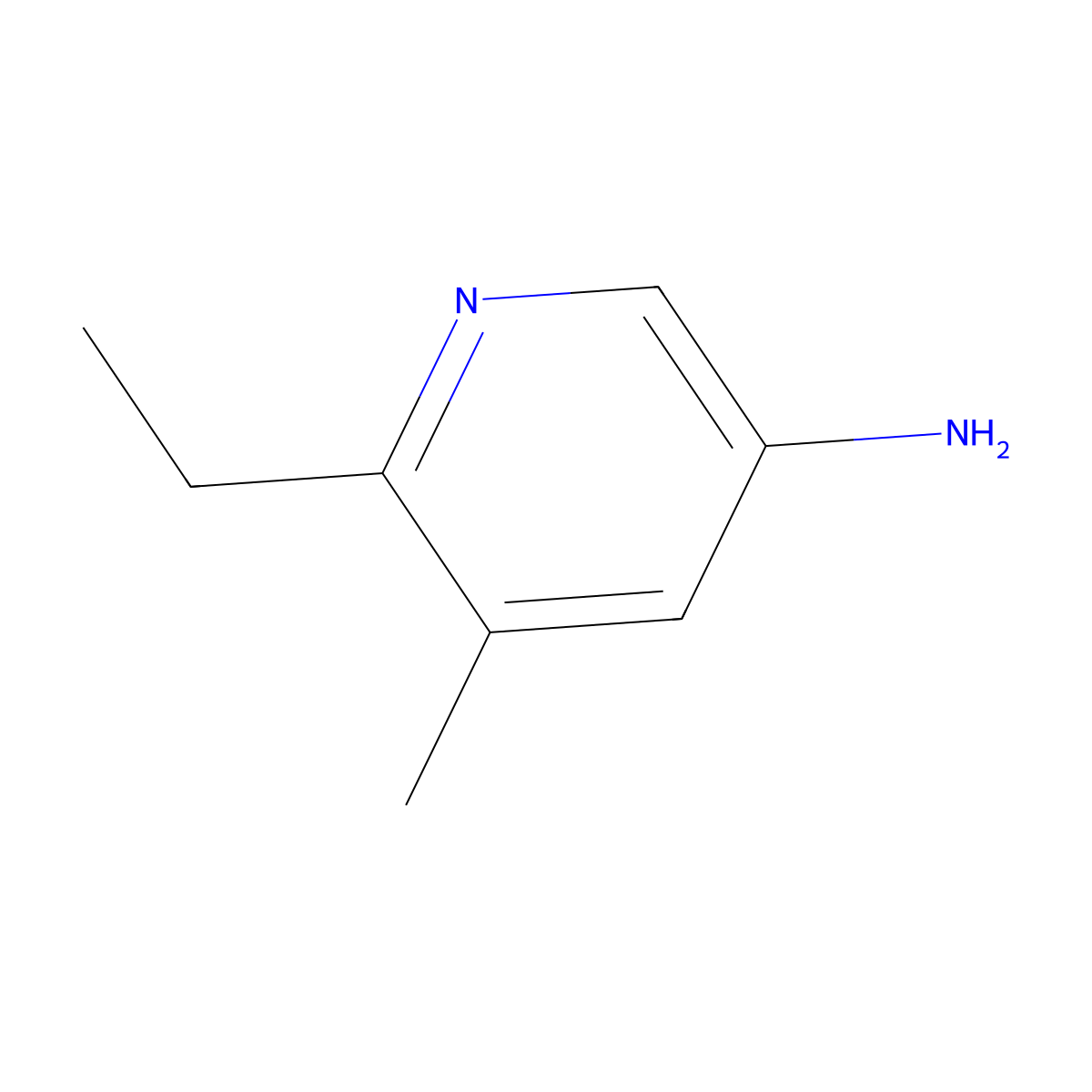 6-Ethyl-5-methylpyridin-3-amine molecular structure, CAS 1354221-65-0