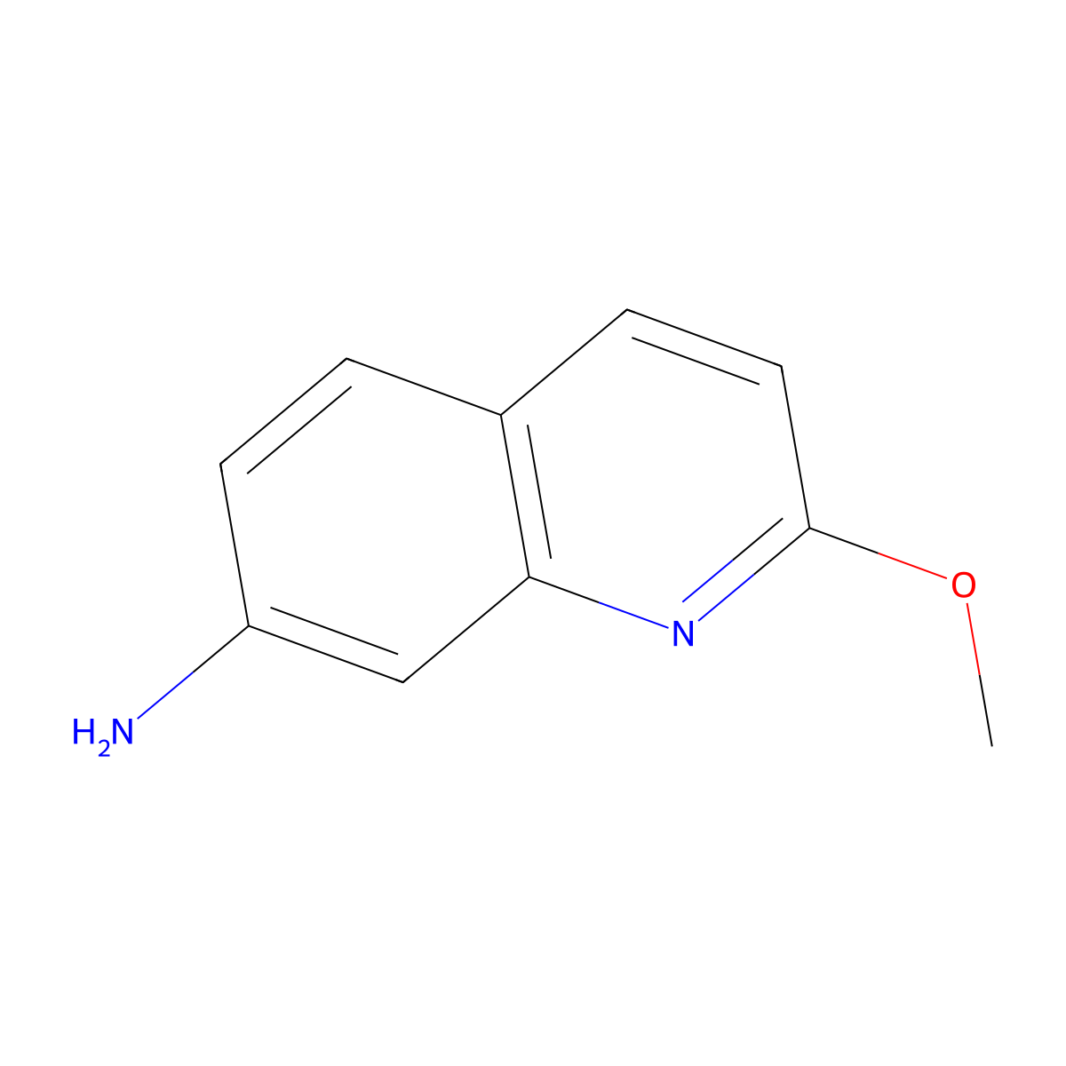 2-Methoxy-7-quinolinamine molecular structure, CAS 1354222-16-4