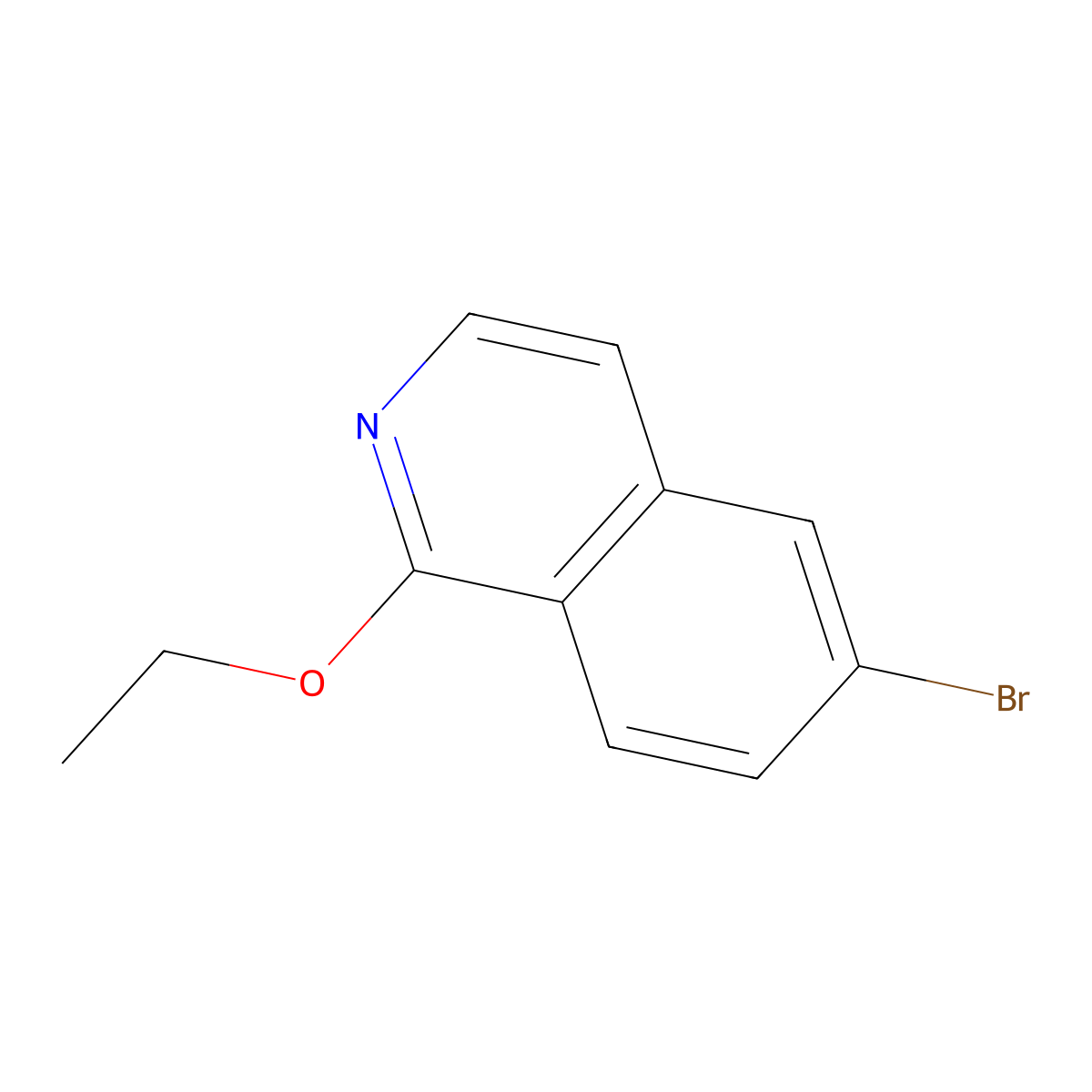 6-Bromo-1-ethoxyisoquinoline molecular structure, CAS 1354223-13-4