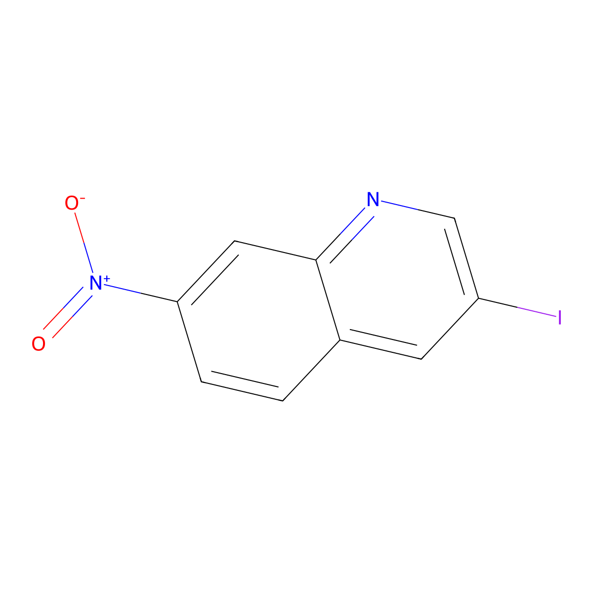 3-Iodo-7-nitroquinoline molecular structure, CAS 1354223-43-0