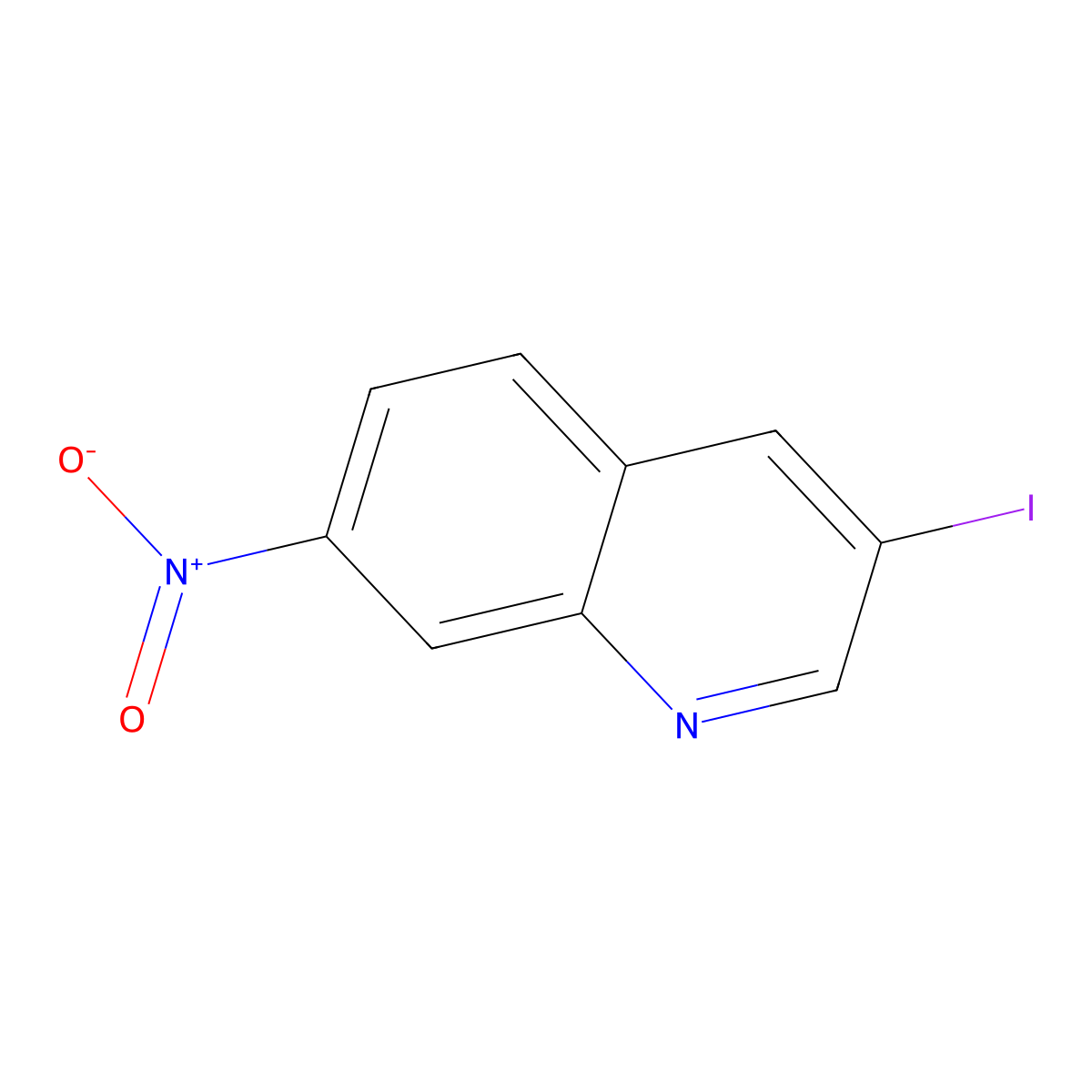 3-Iodo-7-nitroquinoline molecular structure, CAS 1354223-43-0