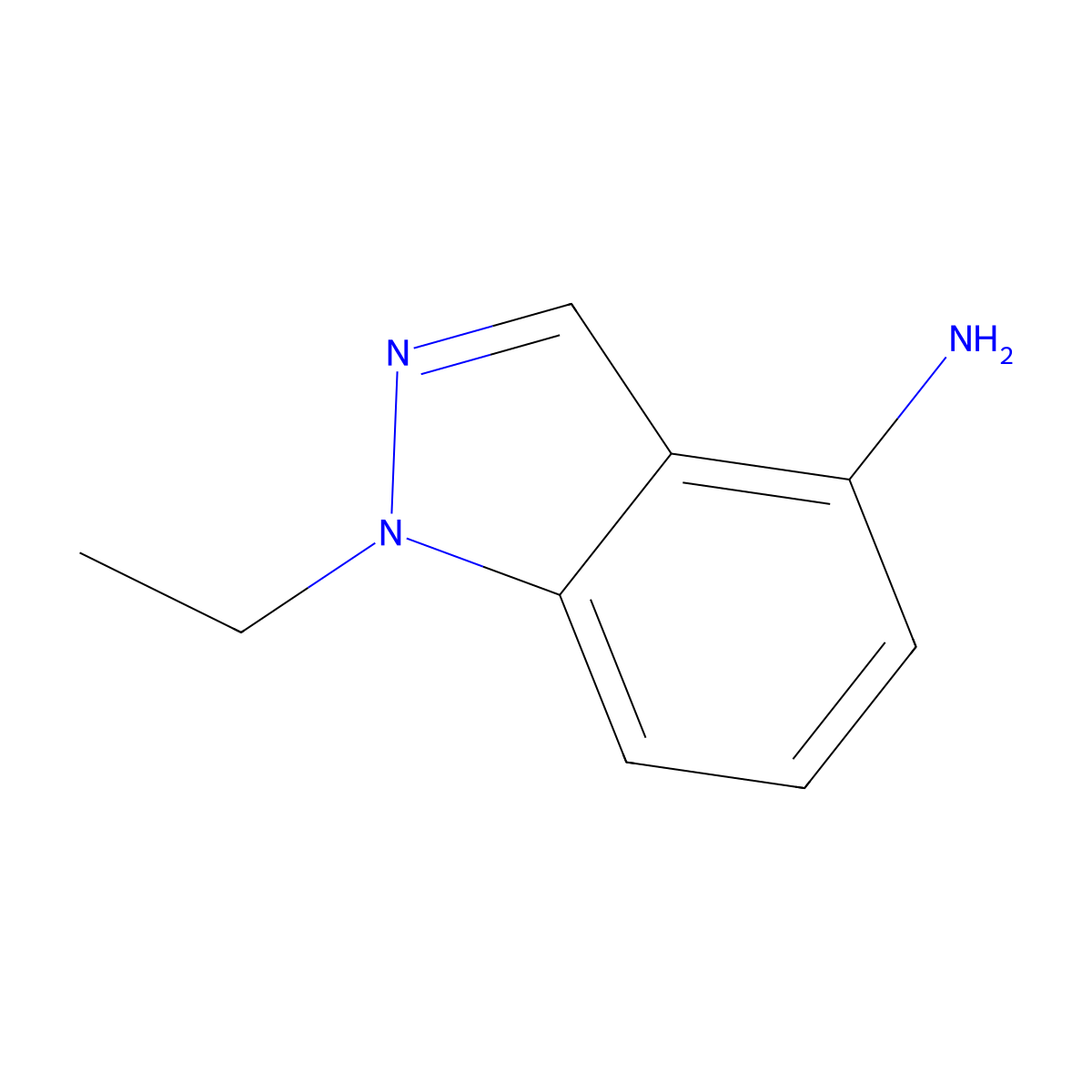 1-ethyl-1H-indazol-4-amine molecular structure, CAS 1354223-48-5