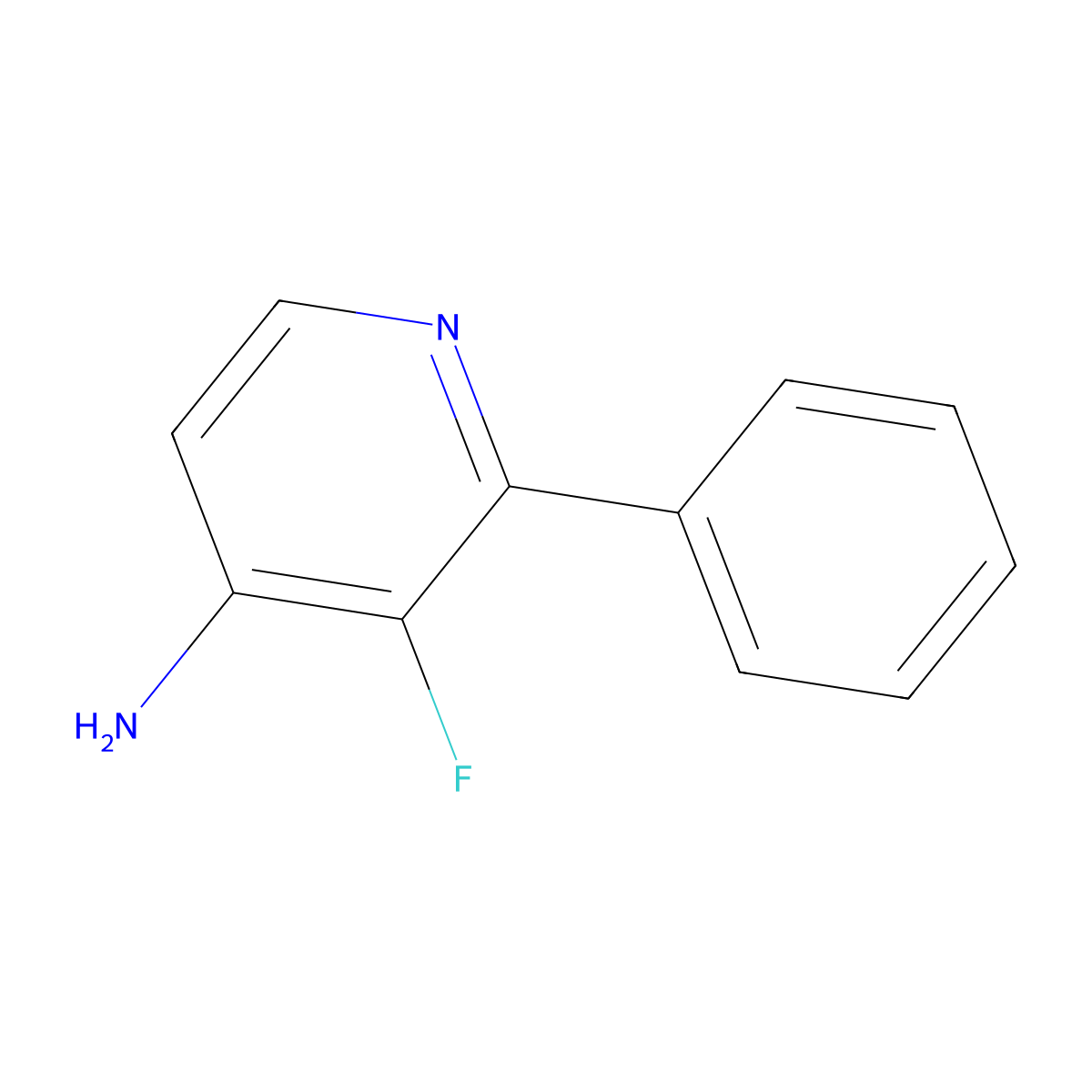 4-Amino-3-fluoro-2-phenylpyridine molecular structure, CAS 1354223-74-7