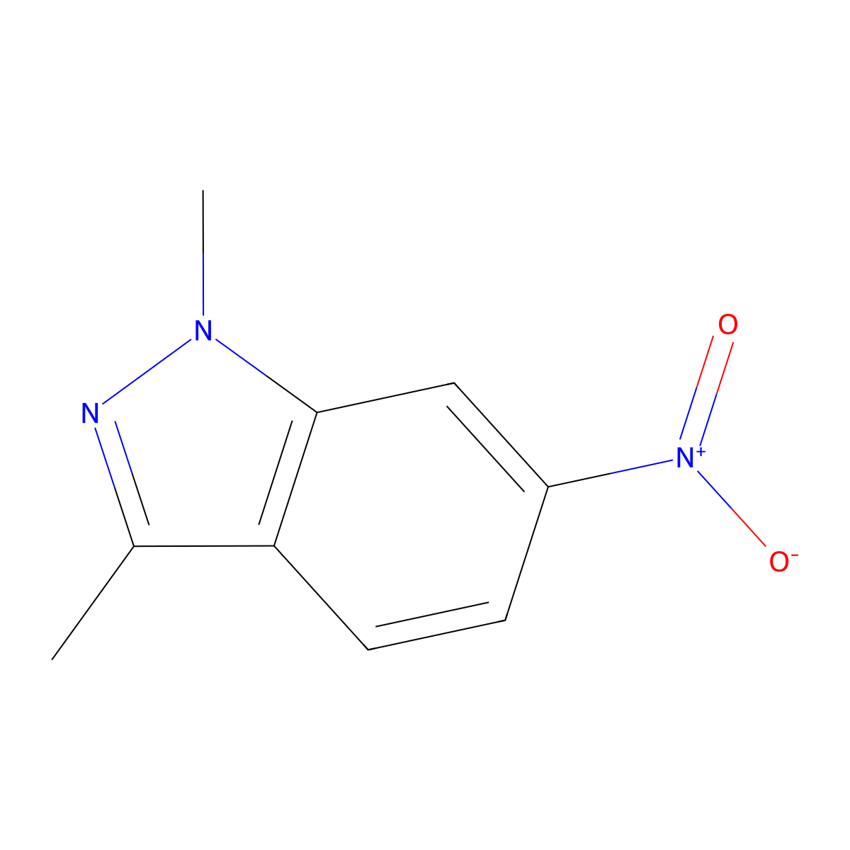 1,3-Dimethyl-6-nitro-1H-indazole molecular structure, CAS 1354224-47-7