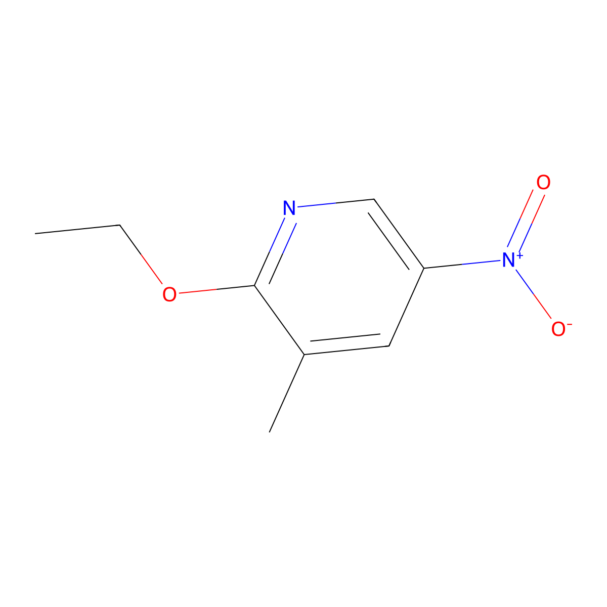 2-Ethoxy-3-methyl-5-nitropyridine molecular structure, CAS 1354224-95-5
