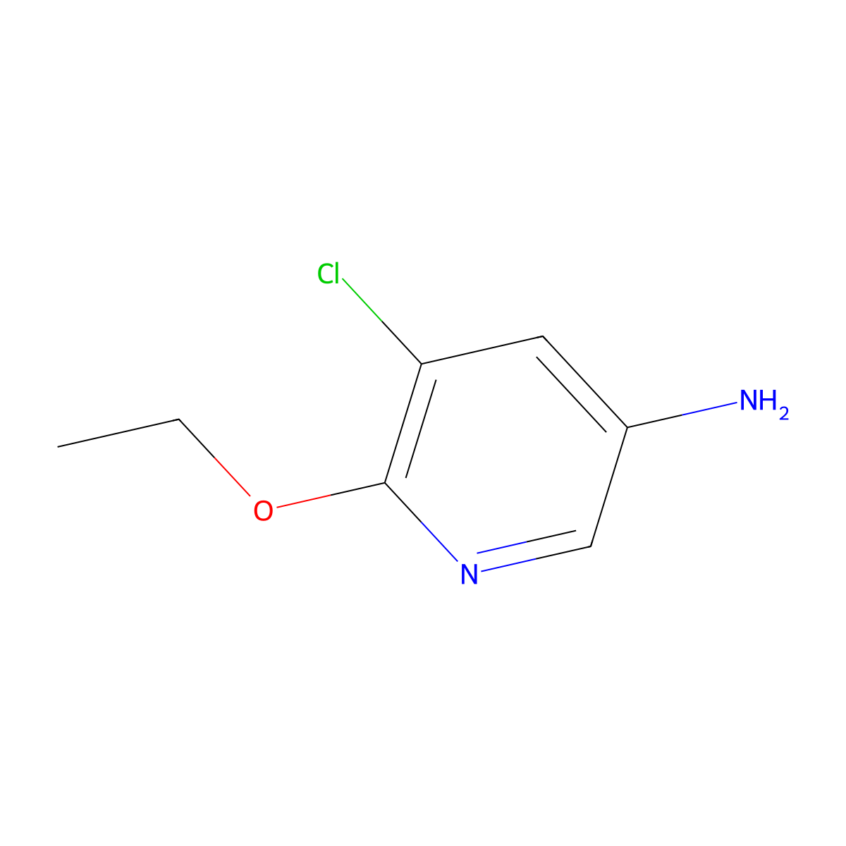 5-Chloro-6-ethoxypyridin-3-amine molecular structure, CAS 1354225-46-9