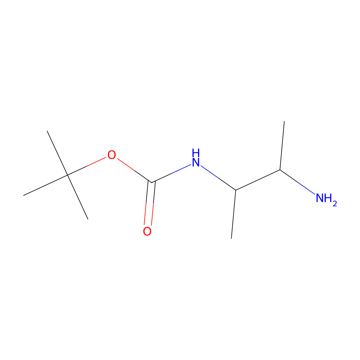 tert-butyl N-[(2R,3S)-3-aminobutan-2-yl]carbamate molecular structure, CAS 1354227-71-6