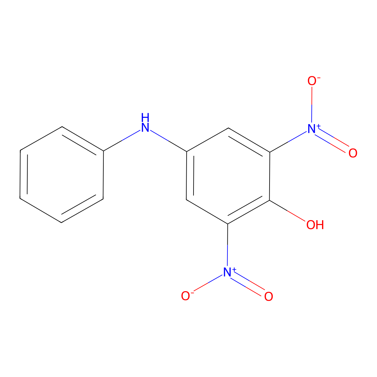 2,6-Dinitro-4-(phenylamino)phenol molecular structure, CAS 1354236-64-8