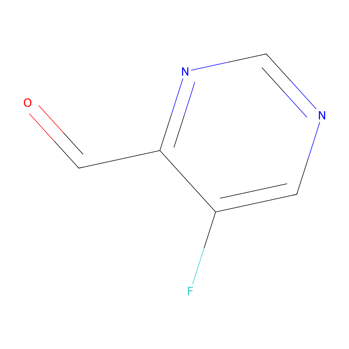 5-Fluoropyrimidine-4-carbaldehyde molecular structure, CAS 1354266-47-9