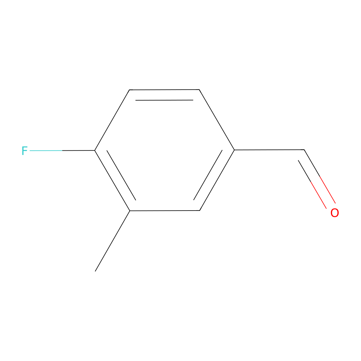 4-Fluoro-3-methylbenzaldehyde molecular structure, CAS 135427-08-6
