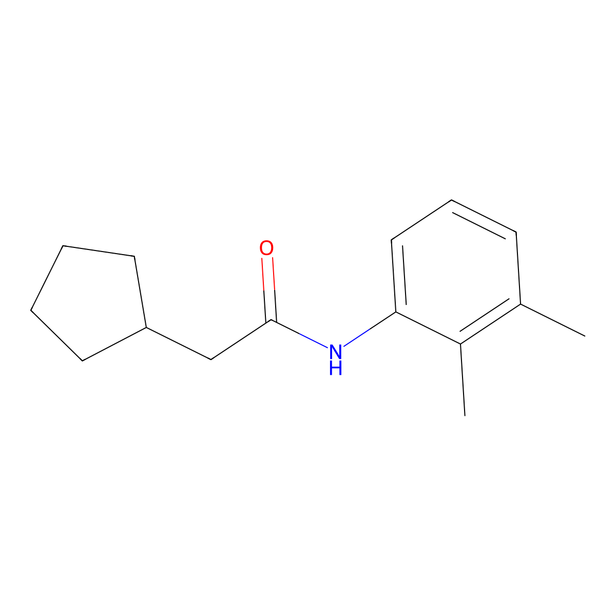 2-cyclopentyl-N-(2,3-dimethylphenyl)acetamide molecular structure, CAS 1354284-10-8