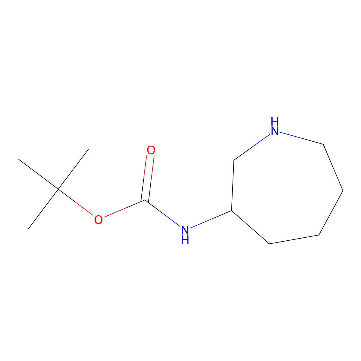 (R)-tert-Butyl azepan-3-ylcarbamate molecular structure, CAS 1354351-56-6