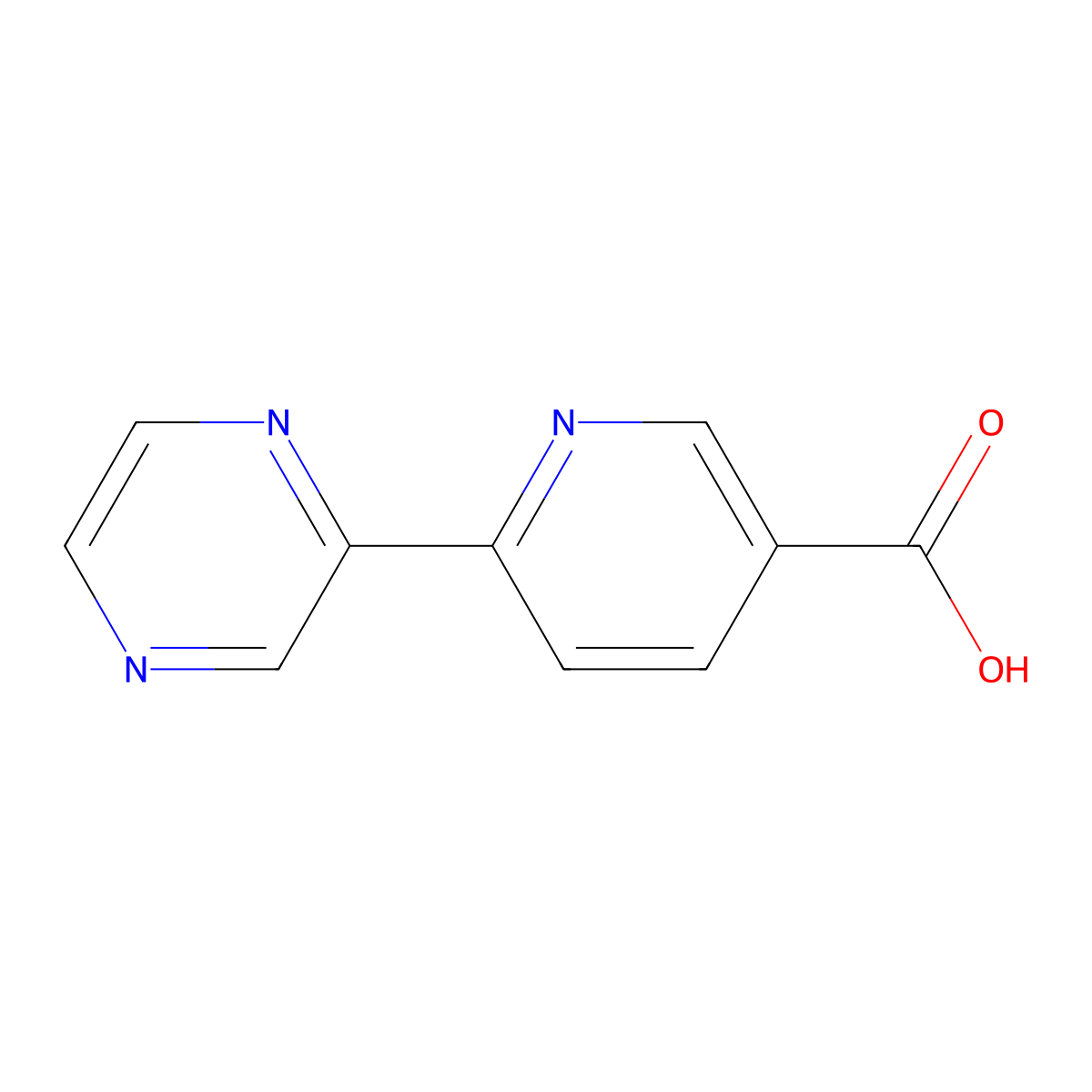 6-(Pyrazin-2-yl)pyridine-3-carboxylic acid molecular structure, CAS 1354355-79-5