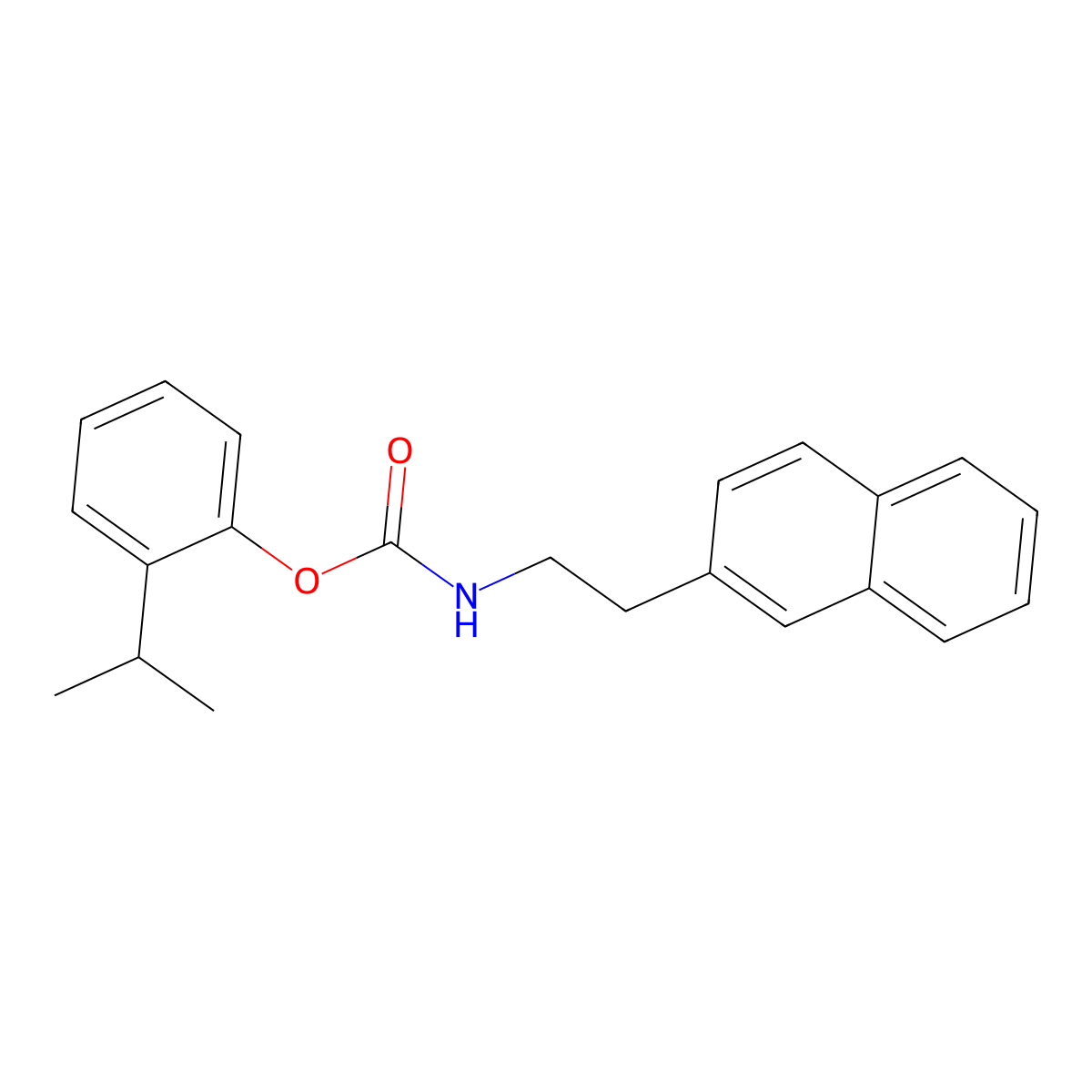 2-Isopropylphenyl (2-(naphthalen-2-yl)ethyl)carbamate molecular structure, CAS 1354359-53-7