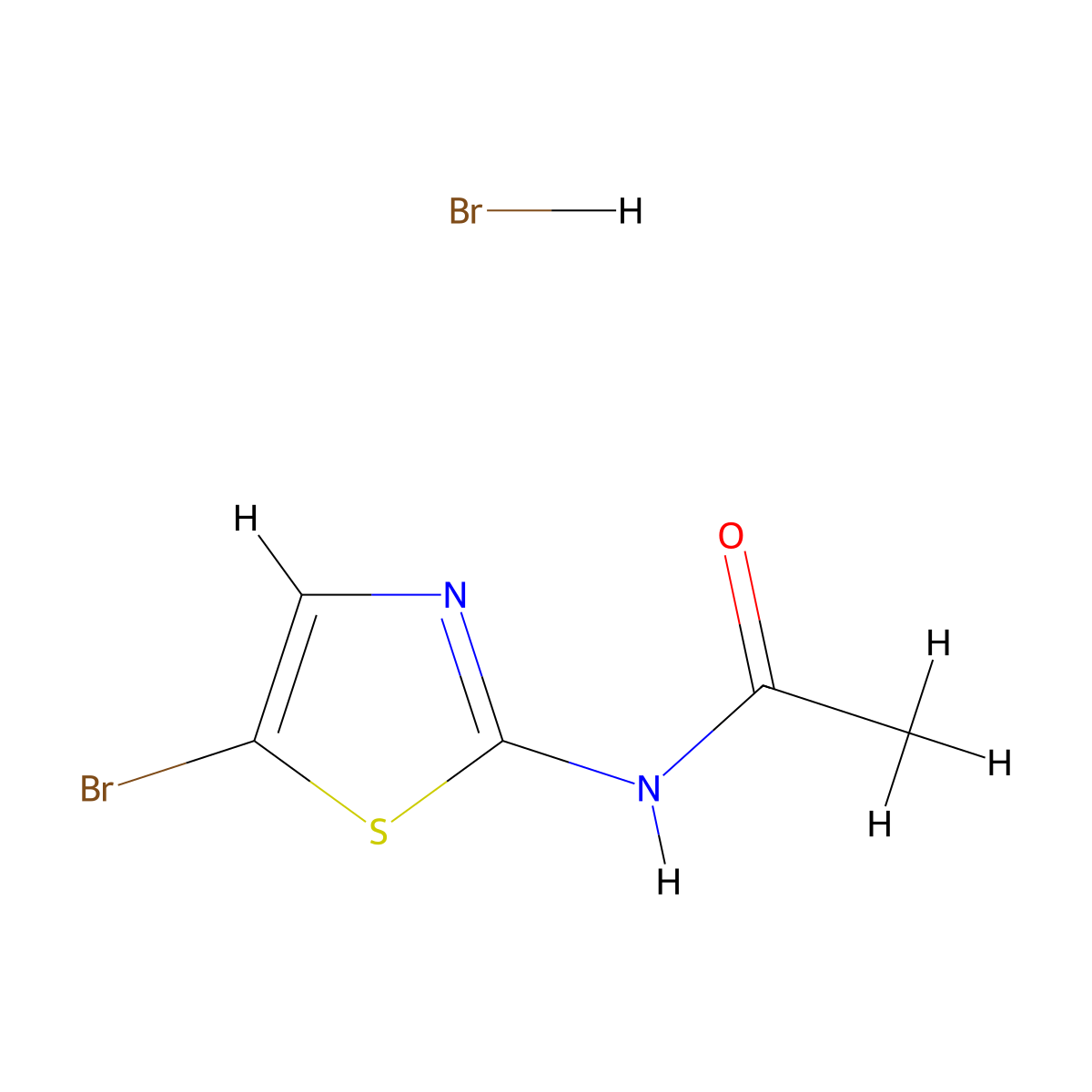 N-(5-Bromothiazol-2-yl) acetamide hydrobromide molecular structure, CAS 1354359-55-9