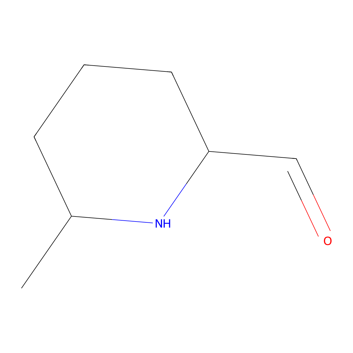 rac-(2R,6R)-6-methylpiperidine-2-carbaldehyde molecular structure, CAS 1354392-21-4
