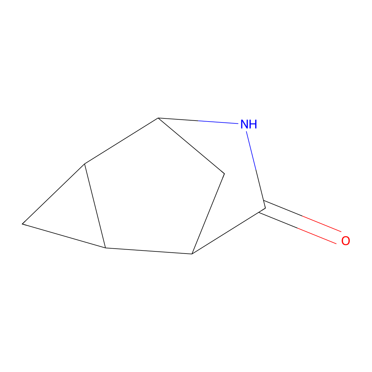 rac-(1R,2R,4S,5S)-6-azatricyclo(3.2.1.0,2,4)octan-7-one molecular structure, CAS 1354405-97-2