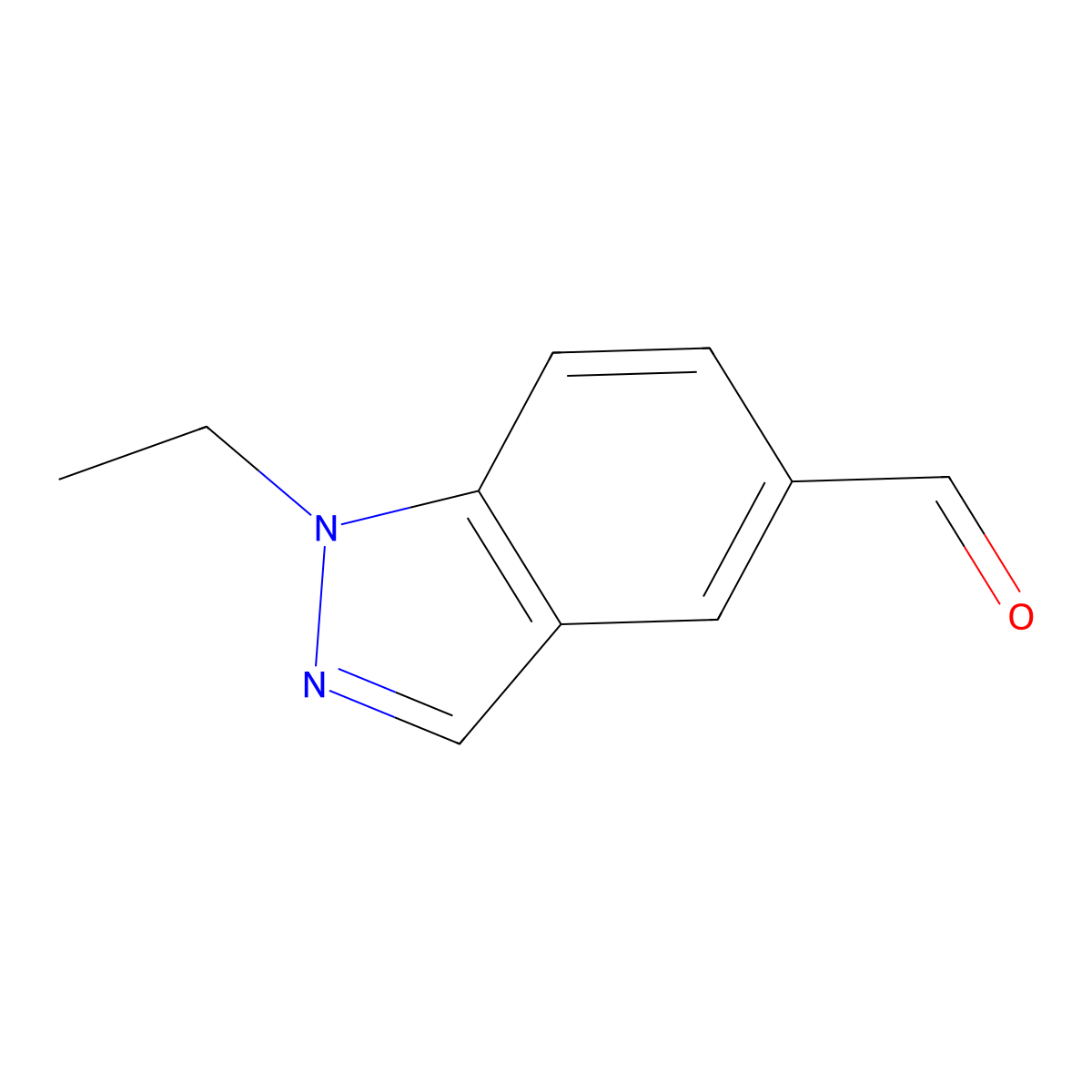 1-Ethyl-1H-indazole-5-carbaldehyde molecular structure, CAS 1354411-48-5