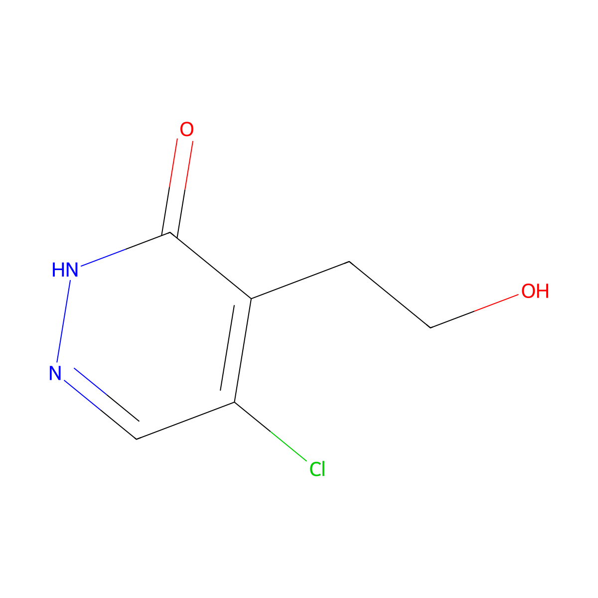 5-chloro-4-(2-hydroxyethyl)-3(2H)-Pyridazinone molecular structure, CAS 1354455-01-8