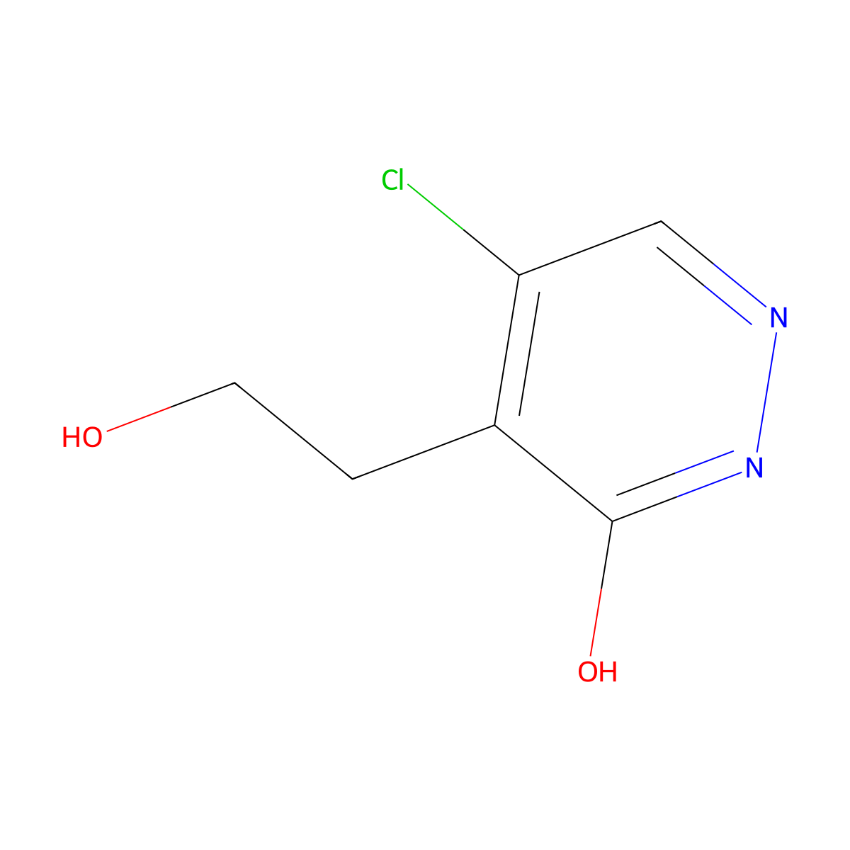 5-chloro-4-(2-hydroxyethyl)-3(2H)-Pyridazinone molecular structure, CAS 1354455-01-8
