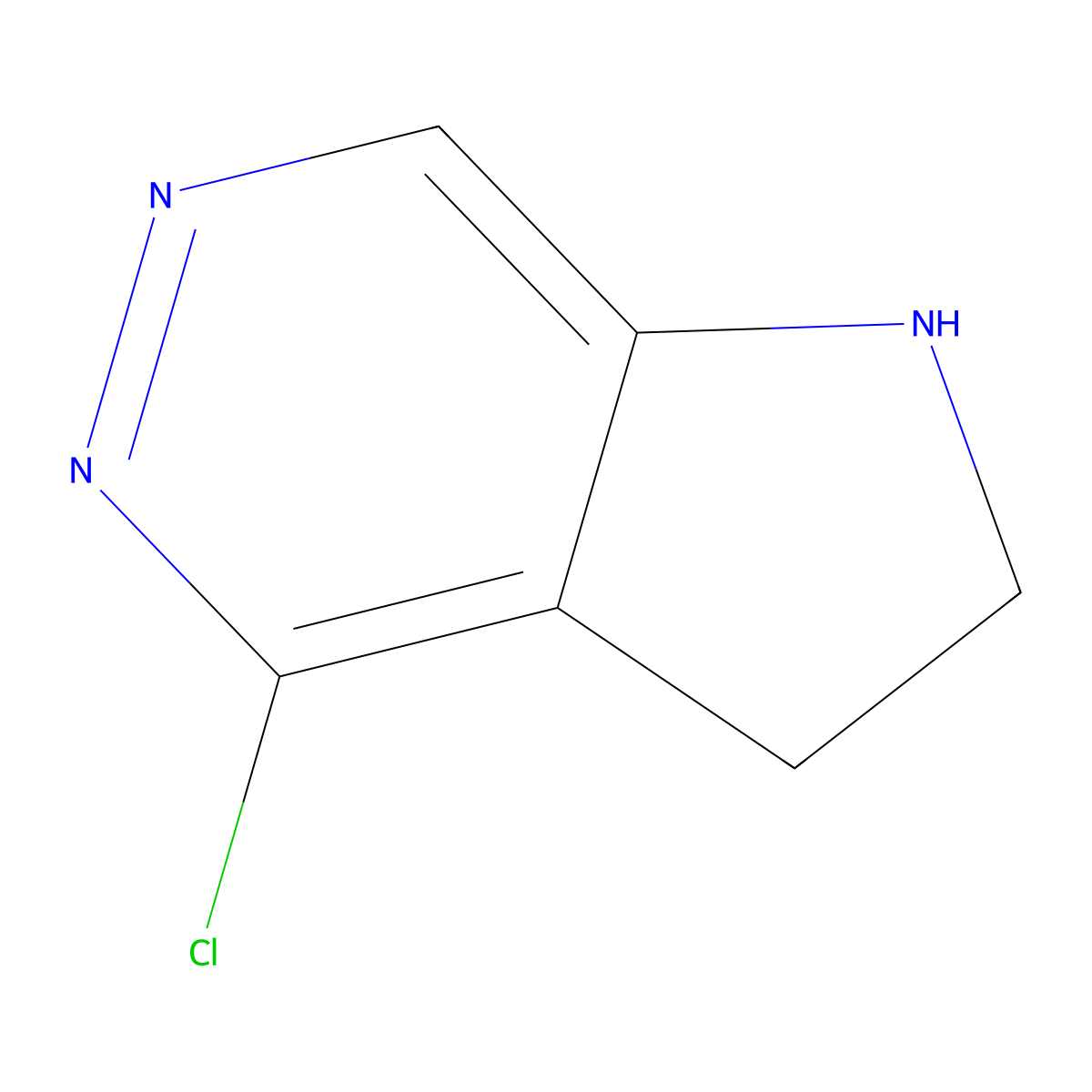 4-Chloro-2,3-dihydro-1H-pyrrolo[2,3-d]pyridazine molecular structure, CAS 1354455-05-2