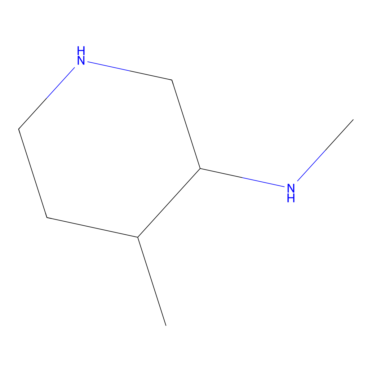 (3R,4R)-N,4-dimethylpiperidin-3-amine molecular structure, CAS 1354469-76-3