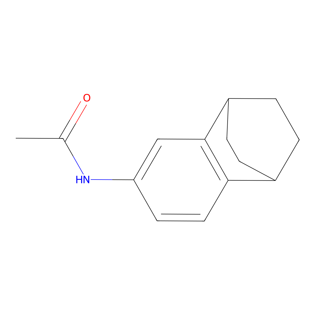 N-tricyclo[6.2.2.0~2,7~]dodeca-2,4,6-trien-4-ylacetamide molecular structure, CAS 1354488-51-9