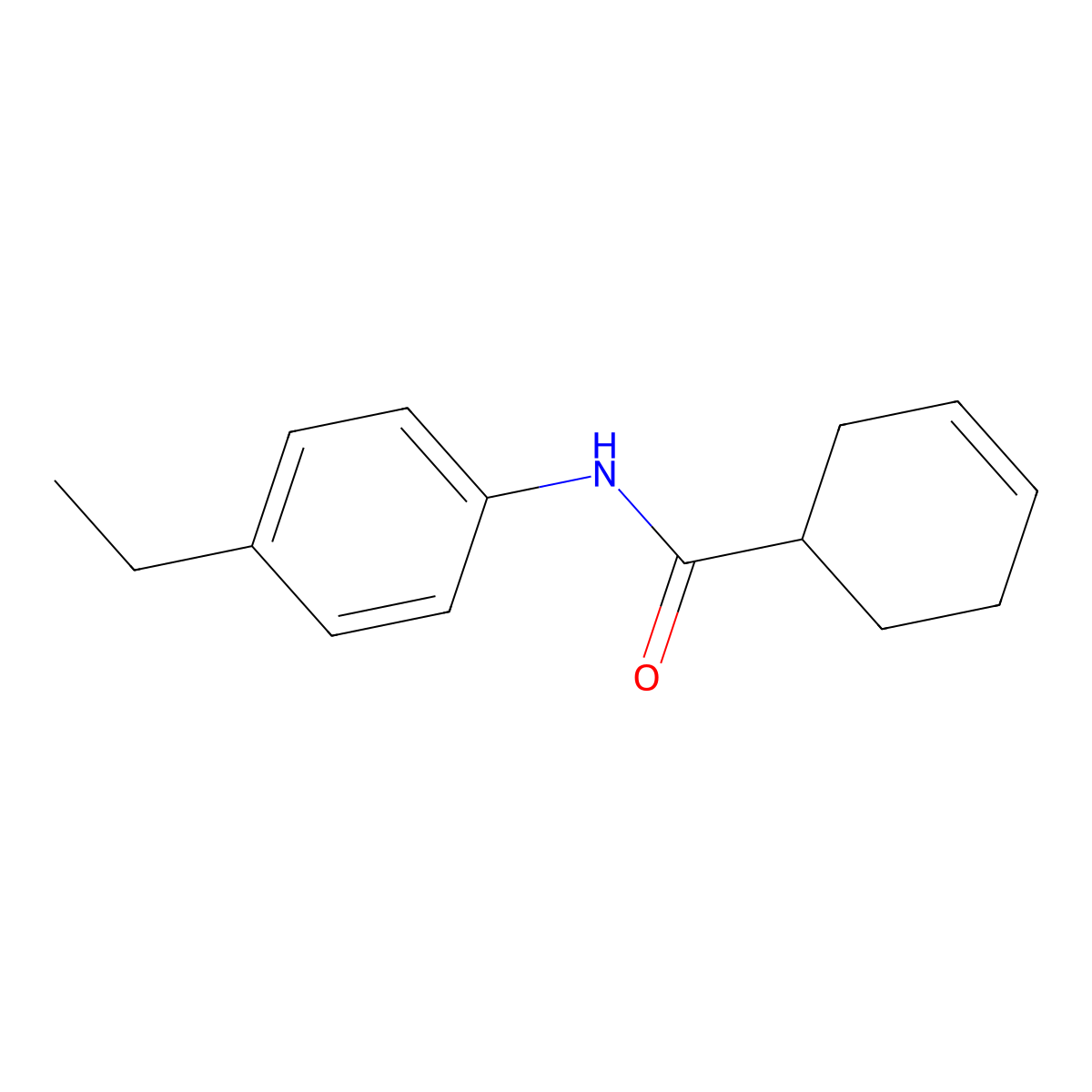 N-(4-ethylphenyl)-3-cyclohexene-1-carboxamide molecular structure, CAS 1354489-07-8