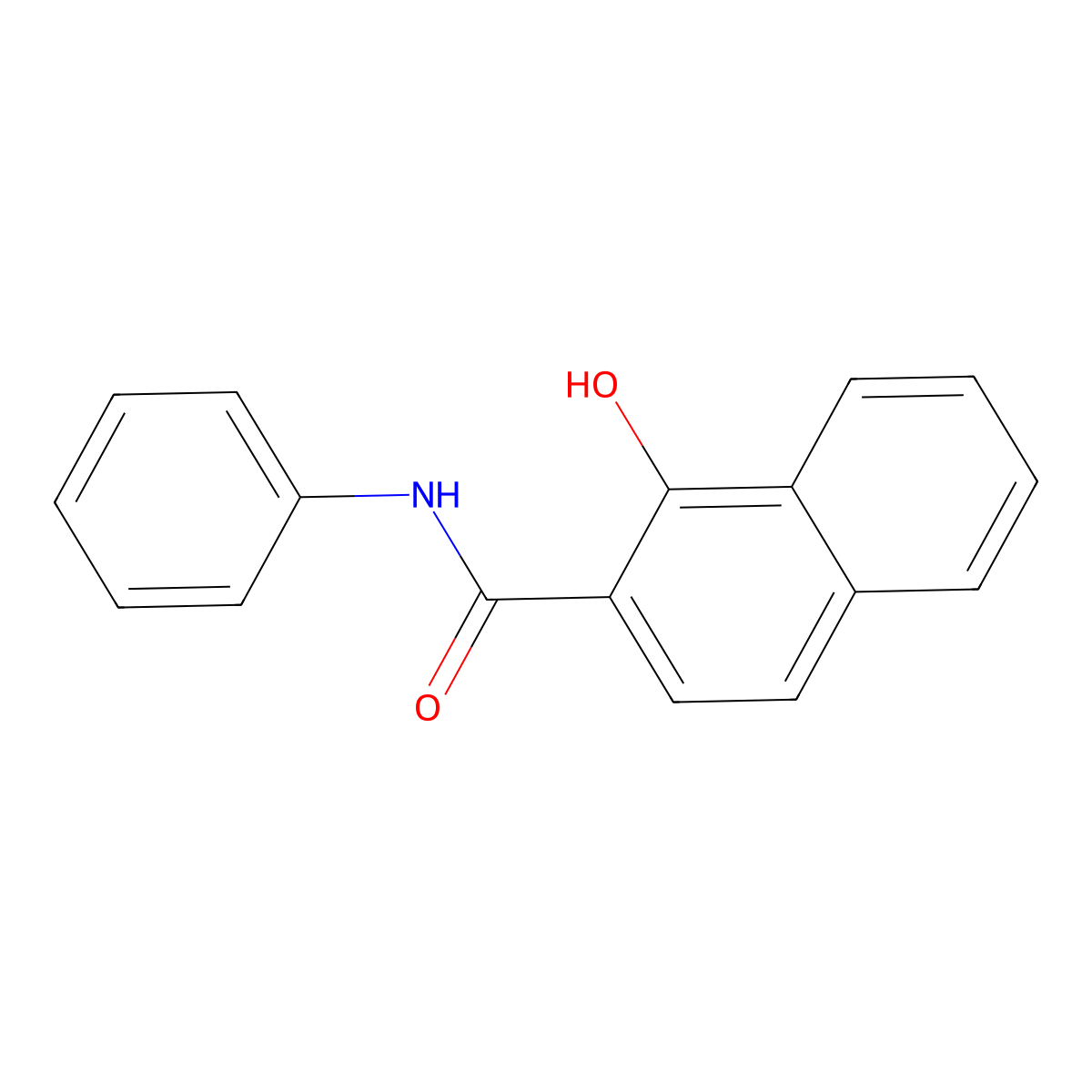 1-hydroxy-N-phenylnaphthalene-2-carboxamide molecular structure, CAS 13545-65-8