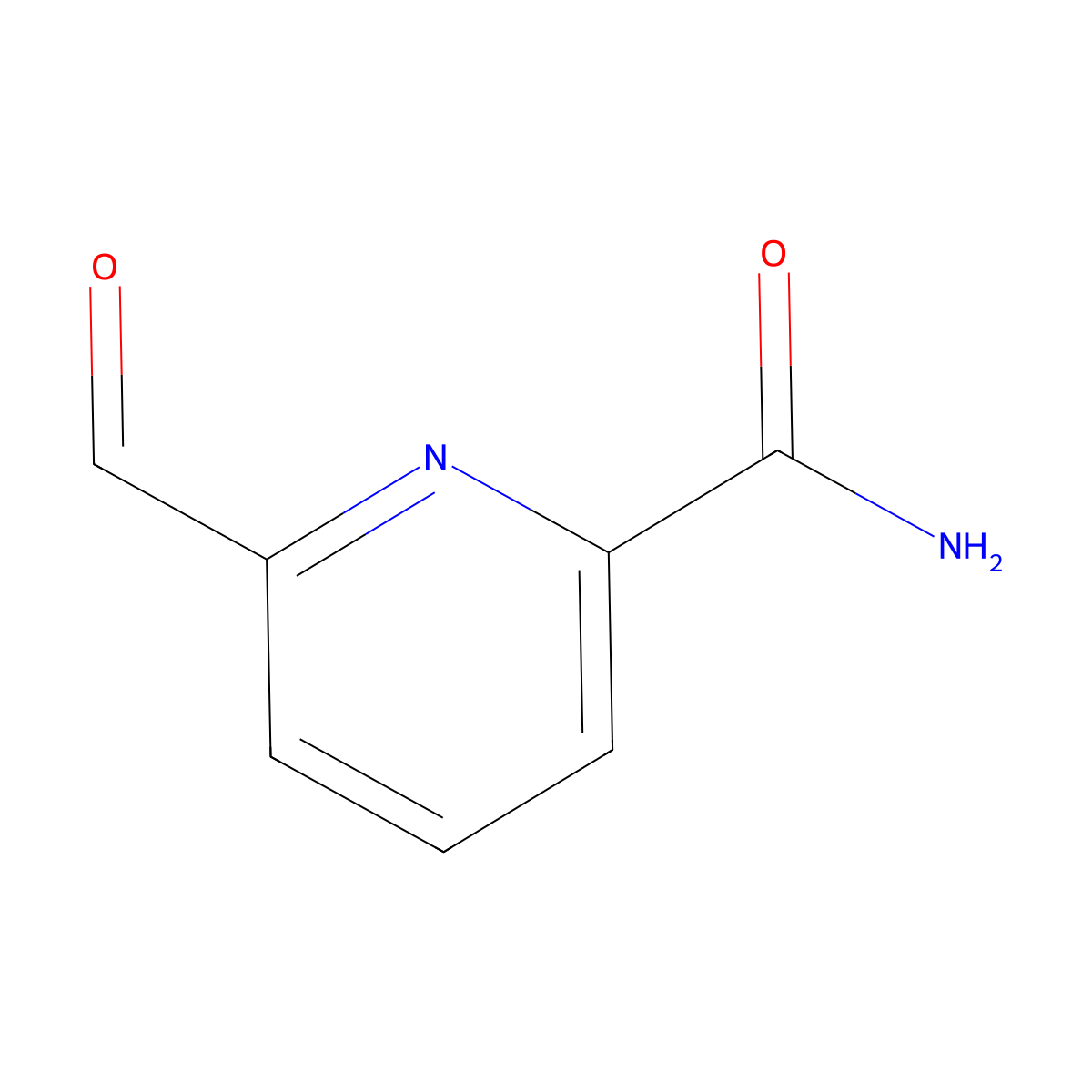 6-Formylpicolinamide molecular structure, CAS 135450-38-3
