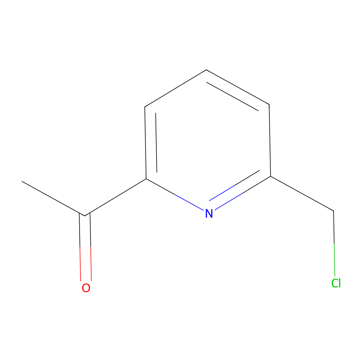 1-[6-(Chloromethyl)pyridin-2-yl]ethanone molecular structure, CAS 135450-44-1