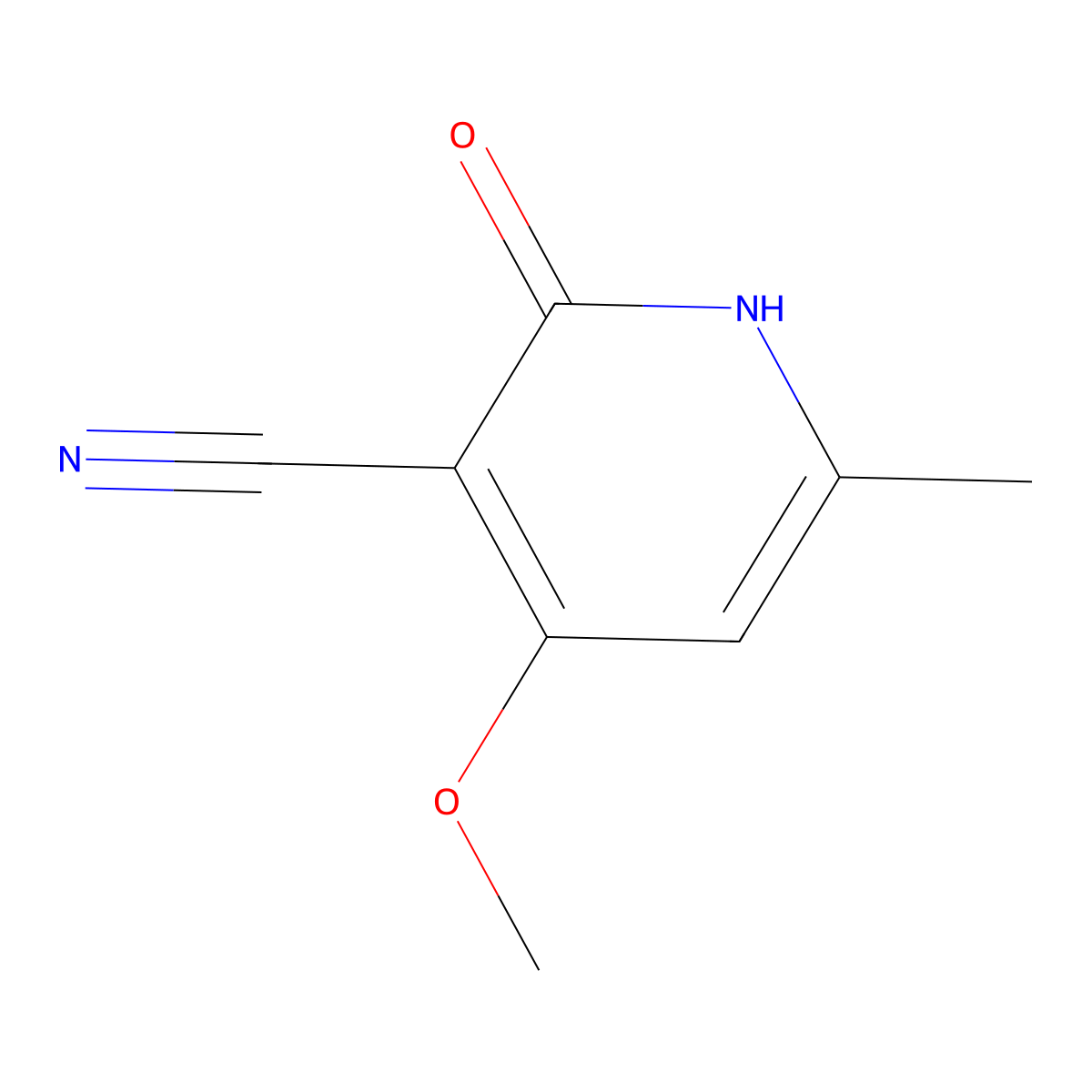 2-Hydroxy-4-methoxy-6-methylnicotinonitrile molecular structure, CAS 1354528-16-7