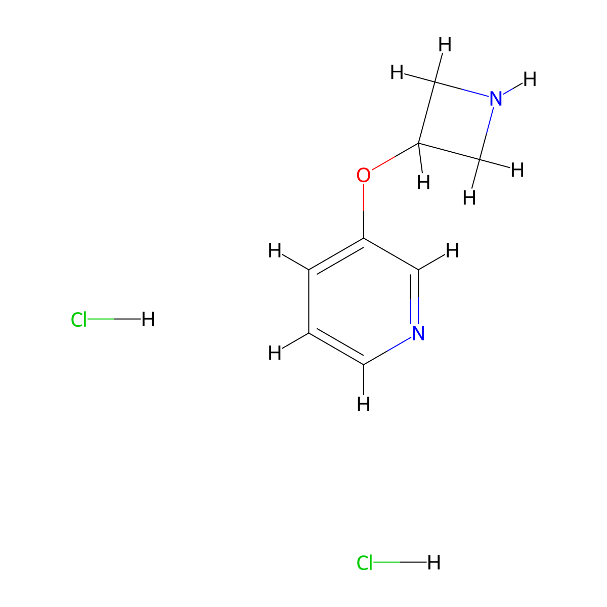 3-(Azetidin-3-yloxy)pyridine dihydrochloride molecular structure, CAS 1354543-05-7