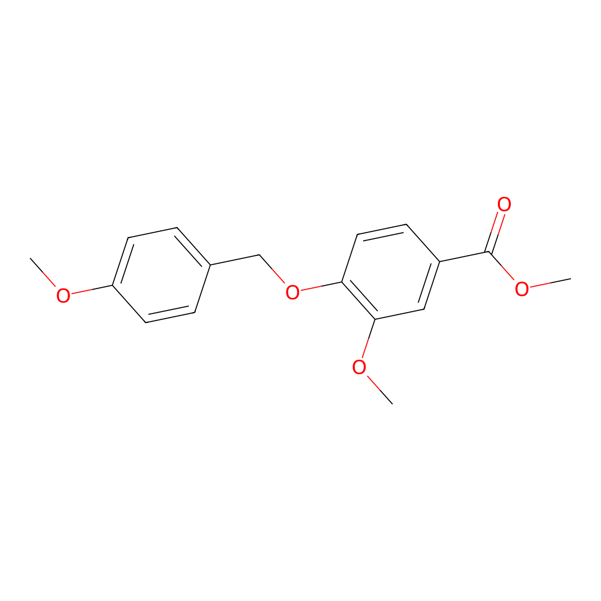 Methyl 3-methoxy-4-((4-methoxybenzyl)oxy)benzoate molecular structure, CAS 1354549-24-8