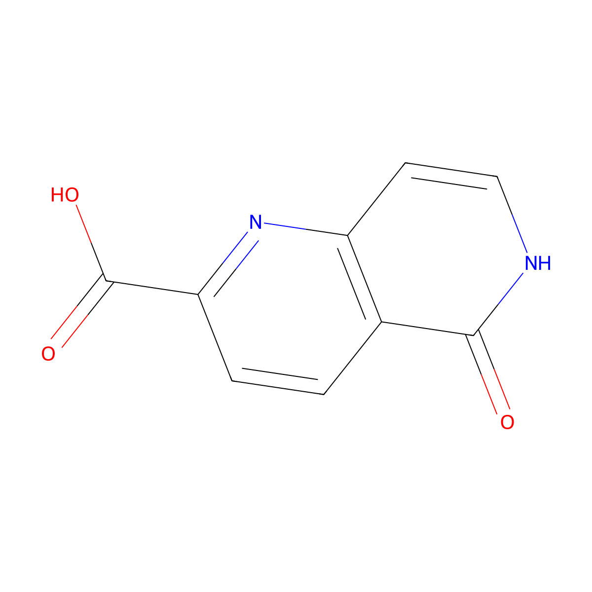 5-Oxo-5,6-dihydro-1,6-naphthyridine-2-carboxylic acid molecular structure, CAS 1354555-25-1