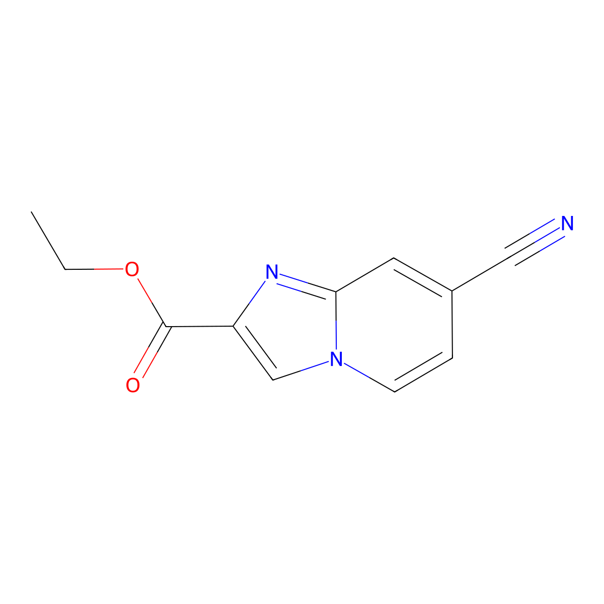 7-Cyano-imidazo[1,2-a]pyridine-2-carboxylic acid ethyl ester molecular structure, CAS 1354555-26-2