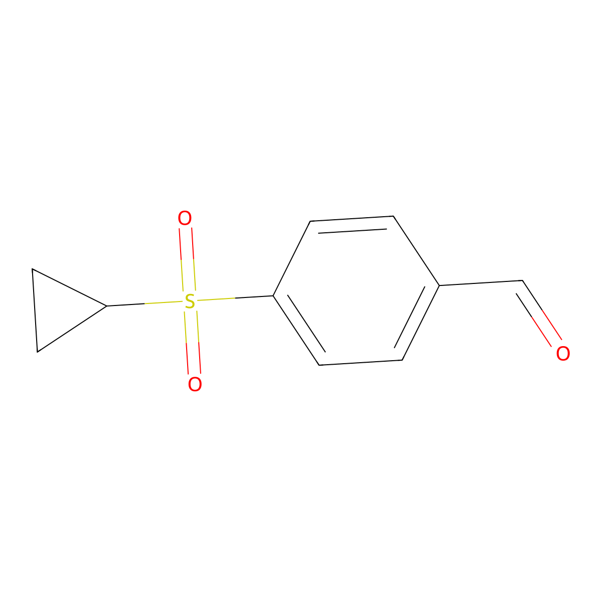 4-(Cyclopropylsulfonyl)benzaldehyde molecular structure, CAS 1354558-30-7