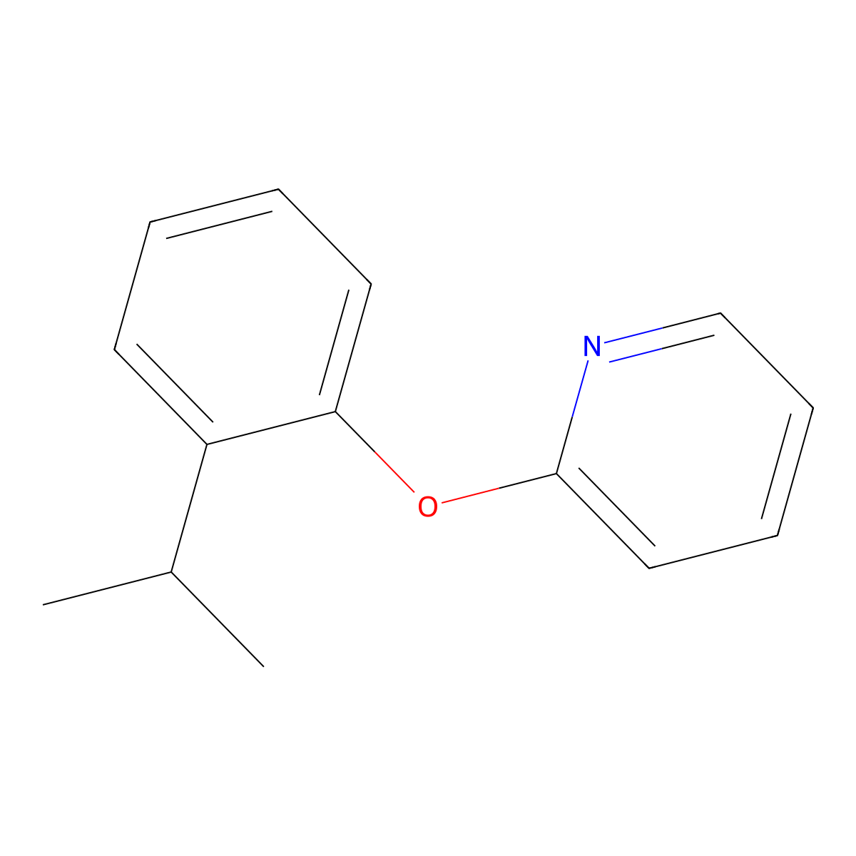 2-[(2-(Prop-2-yl)phenoxy)]pyridine molecular structure, CAS 1354629-31-4