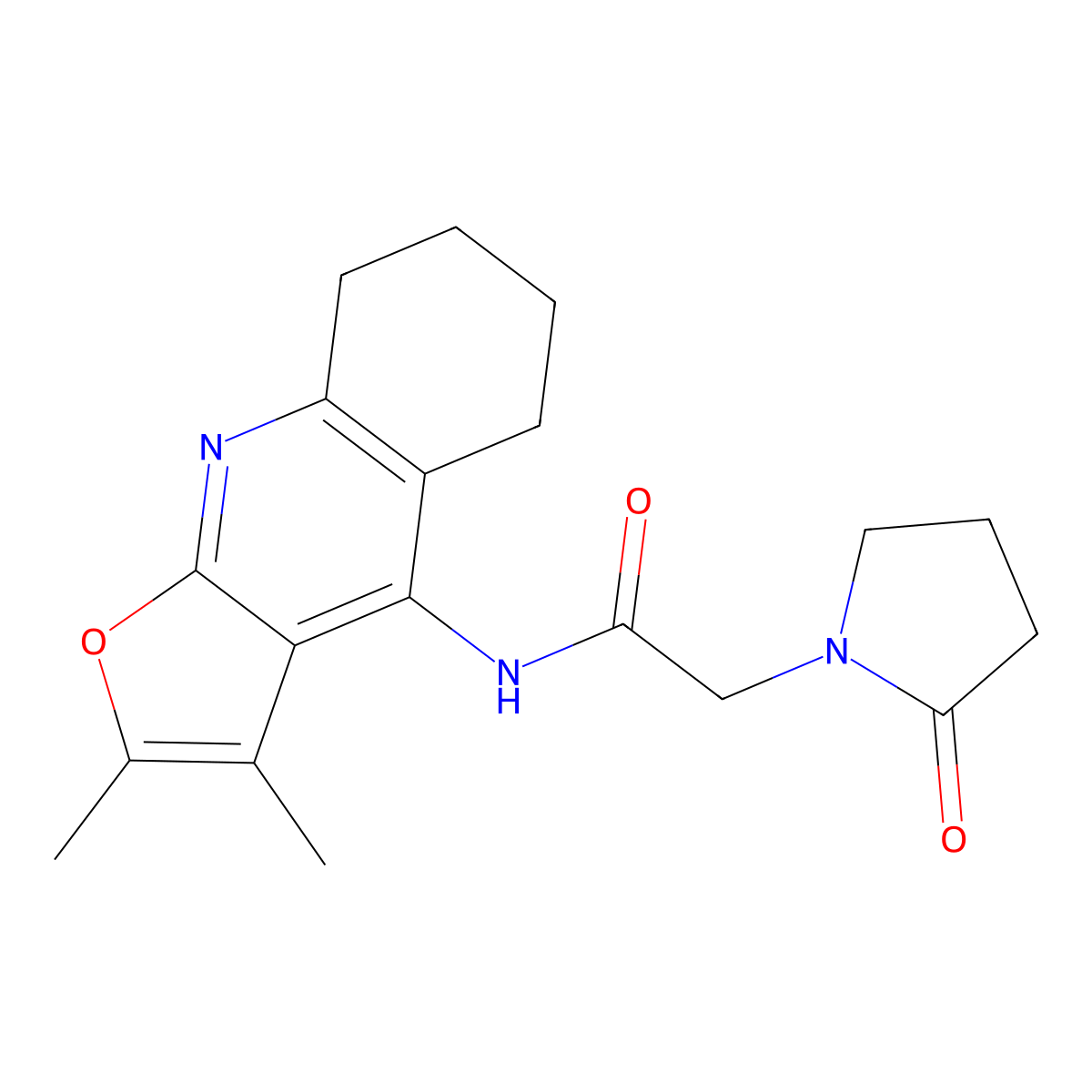 Coluracetam molecular structure, CAS 135463-81-9