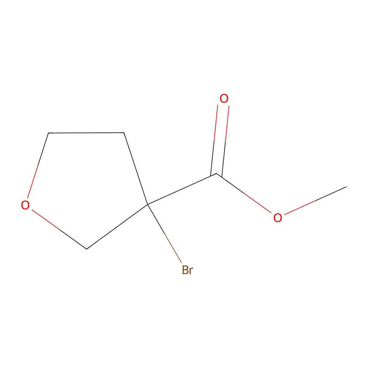 Methyl 3-bromotetrahydrofuran-3-carboxylate molecular structure, CAS 1354630-47-9