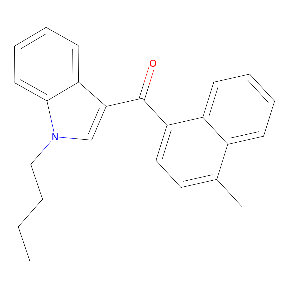 4'-Methyl-JWH-073 molecular structure, CAS 1354631-21-2
