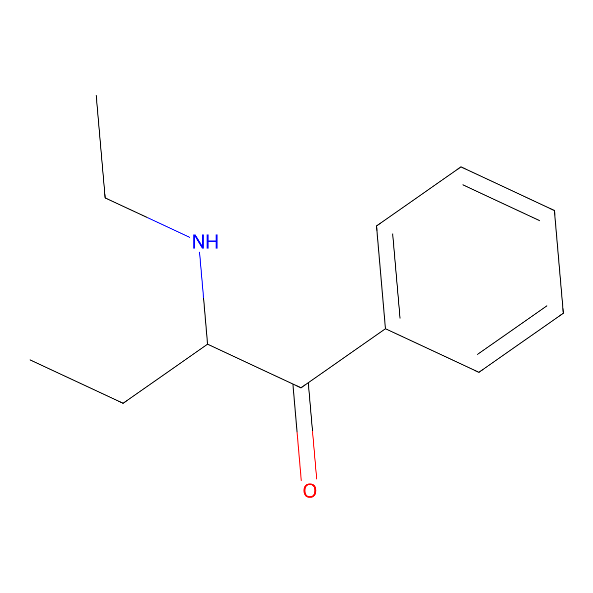 N-Ethylbuphedrone molecular structure, CAS 1354631-28-9