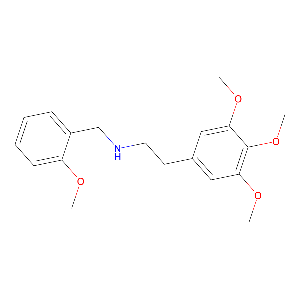 NBOMe-mescaline molecular structure, CAS 1354632-01-1
