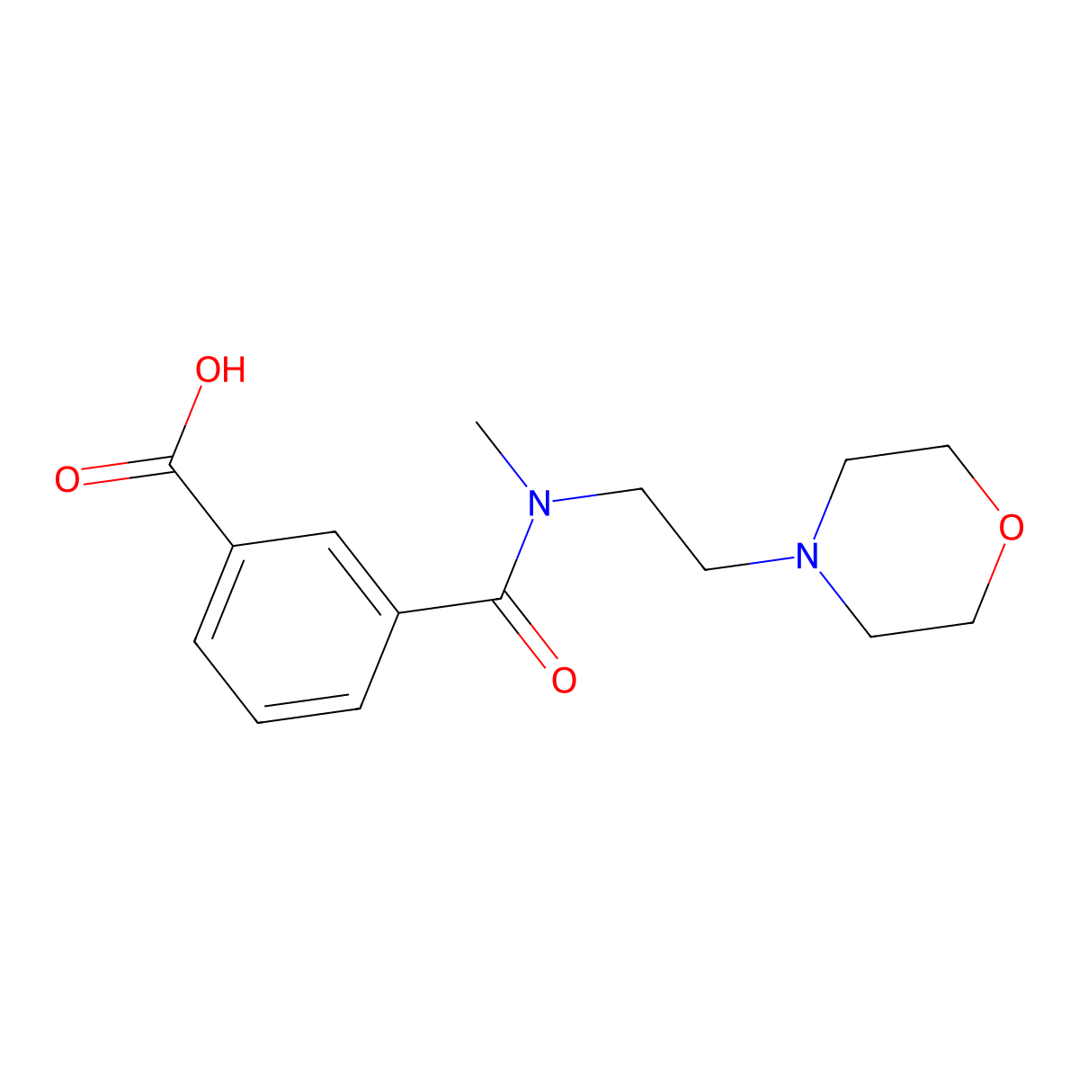 3-(Methyl(2-morpholinoethyl)carbamoyl)benzoic acid molecular structure, CAS 1354652-99-5
