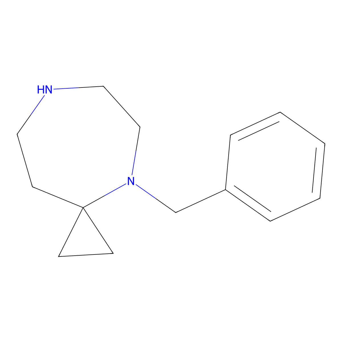 4-Benzyl-4,7-diazaspiro[2.6]nonane molecular structure, CAS 1354685-47-4